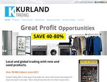 Tablet Screenshot of kurlandtrading.com